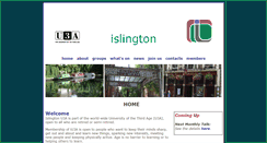 Desktop Screenshot of islingtonu3a.org