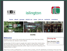 Tablet Screenshot of islingtonu3a.org